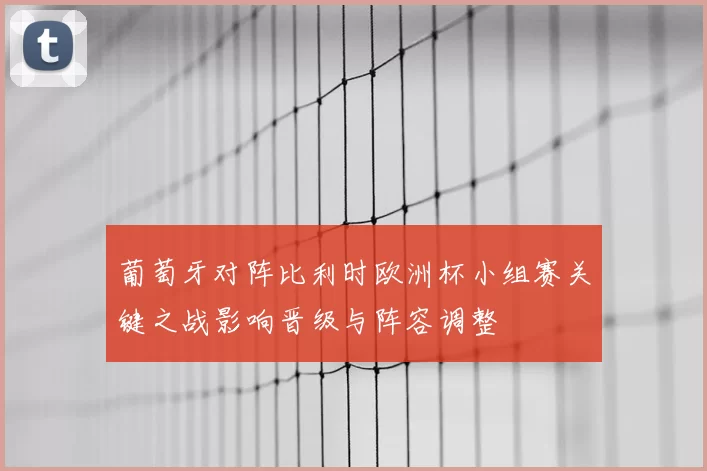 葡萄牙对阵比利时欧洲杯小组赛关键之战影响晋级与阵容调整